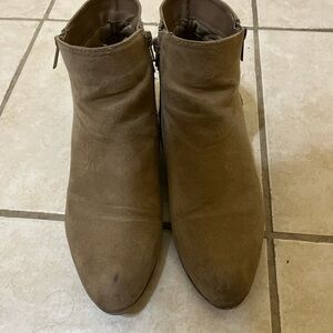 Women's Tan Suede Ankle Boots